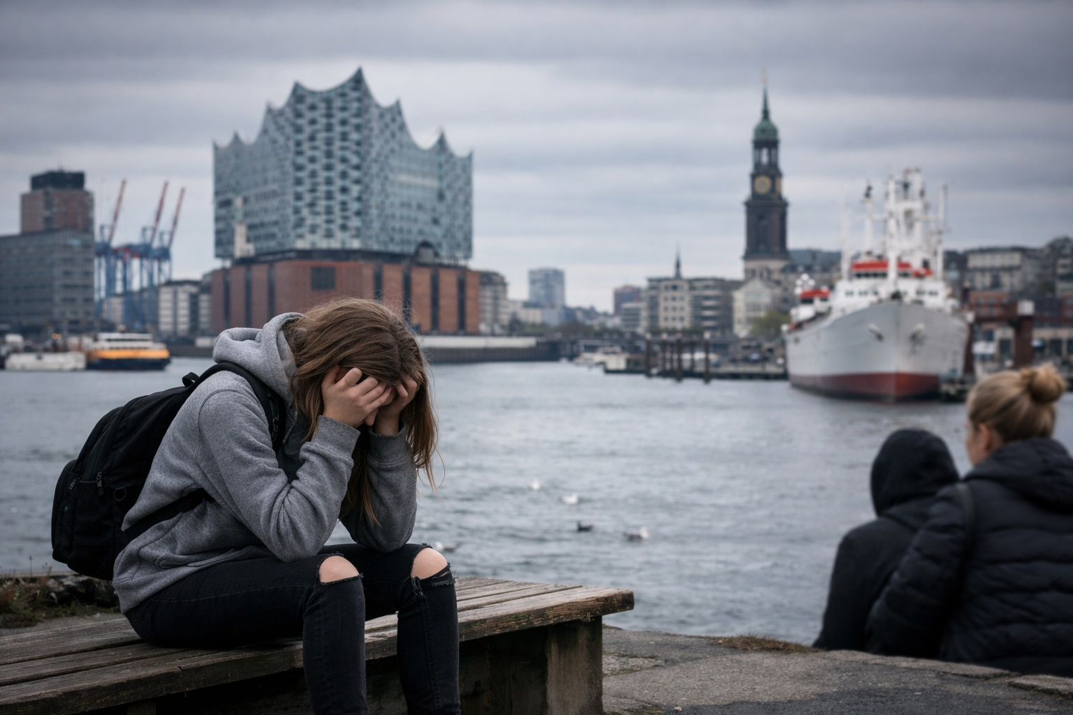 Hamburg auf Platz 1 - Depressionen und Angststörungen bei Teenagerinnen