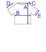 Abmessungen reißfestes T-Shirt mit kurzem Arm F217 - Reißfestes T-Shirt, kurzer Arm