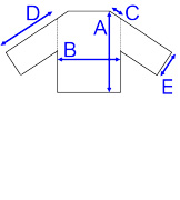 Maßbild F218 - Reißfestes T-Shirt, langer Arm