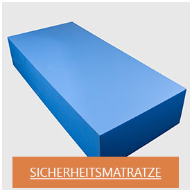 Sicherheitsmatratze blau