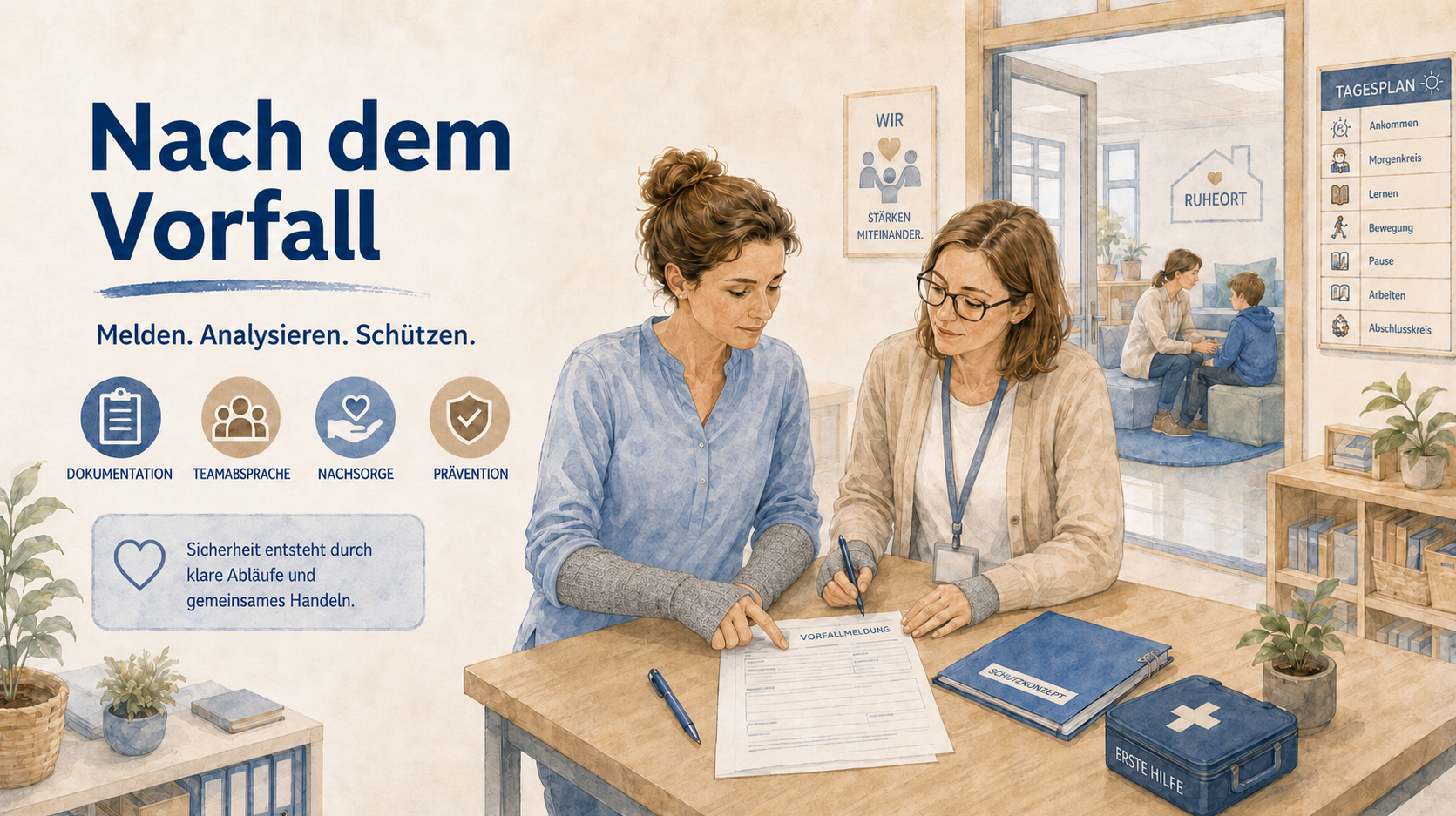 Nach dem Vorfall: Melden. Analysieren. Schützen.